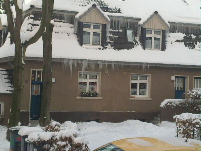 winter in dinslaken, eiszapfen