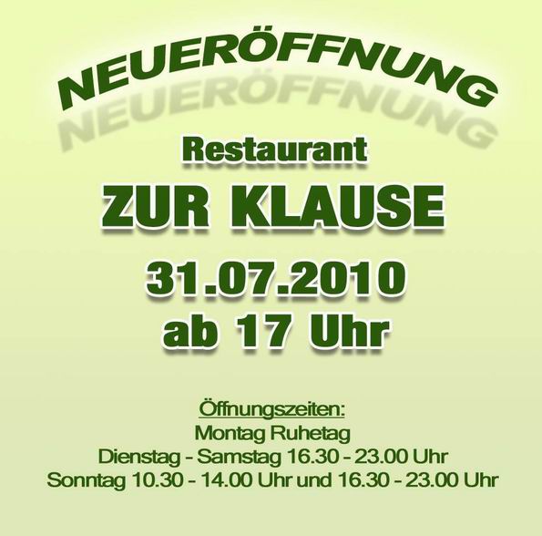 Restaurant: Zur Klause